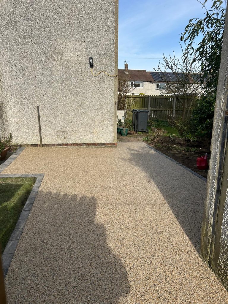 New resin patio